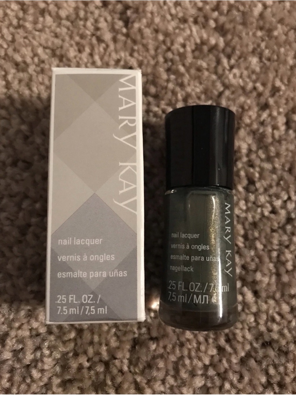 Mary Kay Metallic Olive Green Nail Lacquer